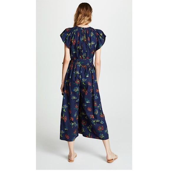 Ulla Johnson Coralie Wide Leg Jumpsuit in Midnight Floral Print - Picture 2 of 16